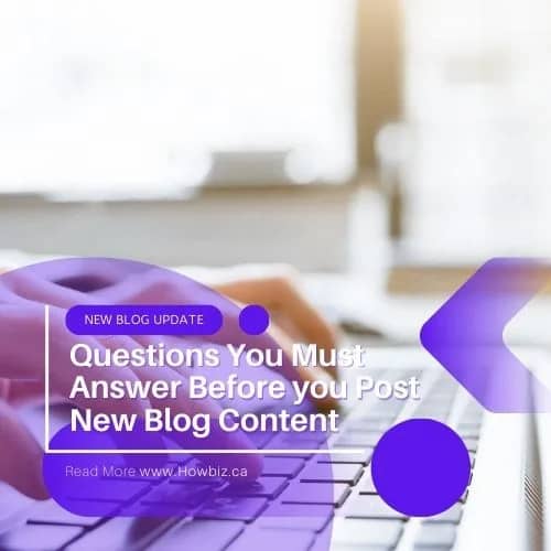 Questions You Must Answer Before you Post New Blog Content
