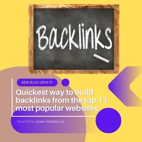 Quickest way to build backlinks from the top 11 most popular websites