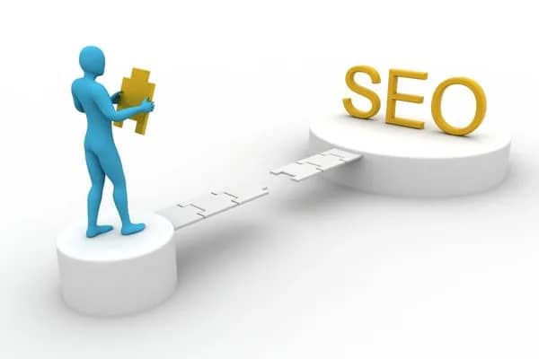 A graphic designer creating visual elements to enhance a website's content and increase visibility in search results.