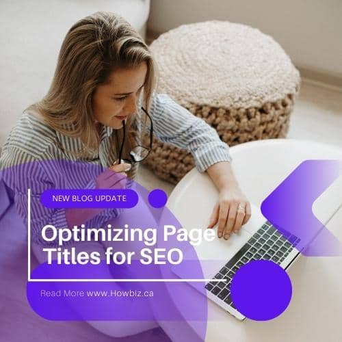 page title optimization for SEO
